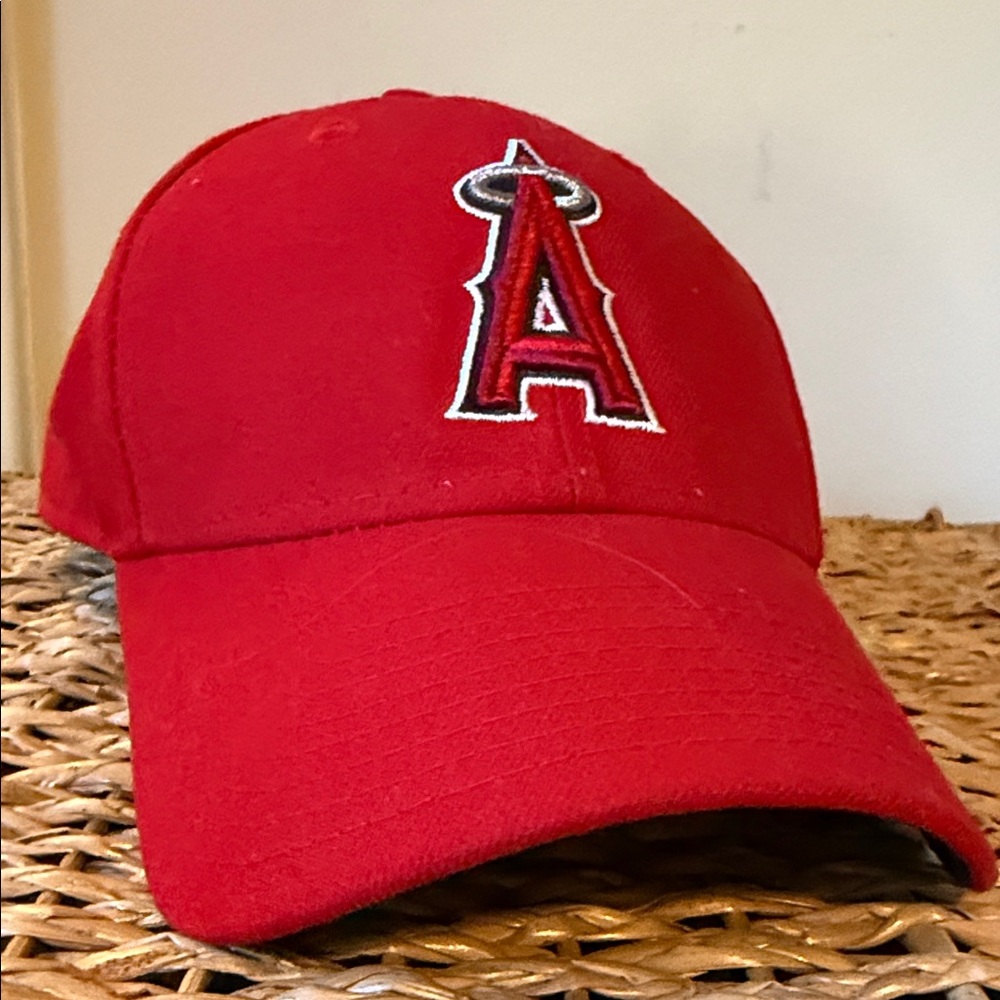 Red Los Angeles Angels Baseball Cap with Embroidered Logo